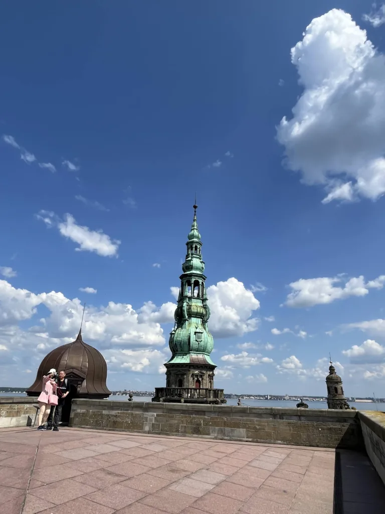 Sur le toit du château de Kronborg